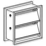 3550 - Vertical Mount Backdraft Damper